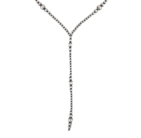 Navajo Sterling Silver Graduated Bead Necklace