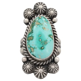 Michael Calladitto Navajo Sterling Royston Turquoise Ring