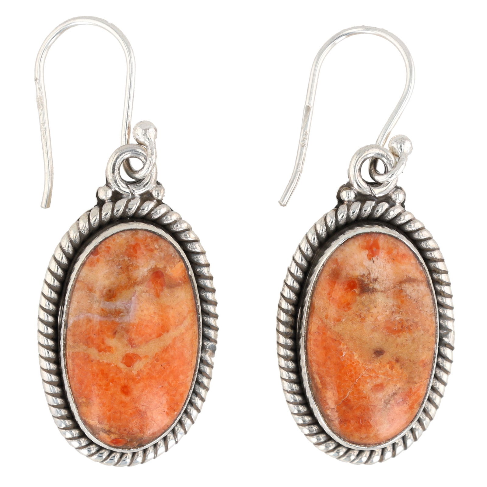 HaDa Collection Sterling Apple Coral Drop Earrings (1 of 5)
