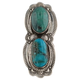 Boyd Ashley Navajo Kingman Turquoise Sterling Ring