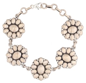 HaDa Collection Sterling Silver Linked Bracelet