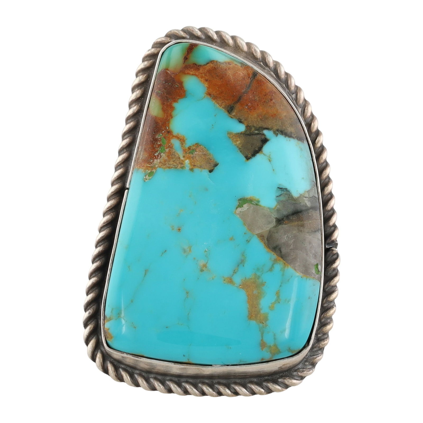 Donovan Nez Navajo Sterling Silver Turquoise Ring (1 of 6)