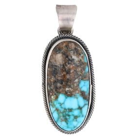 Scott Skeets Navajo Sterling Kingman Pendant