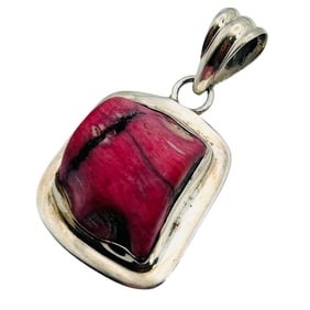 RHODOCHROSITE Sterling Pendant 19.62 G