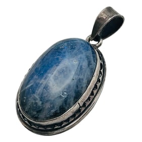 Tourmaline Sterling Oval Pendant 8.05g