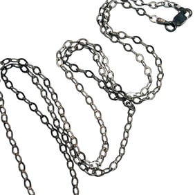 MILOR Italy, Sterling Cable  Chain Necklace, 4.38 G