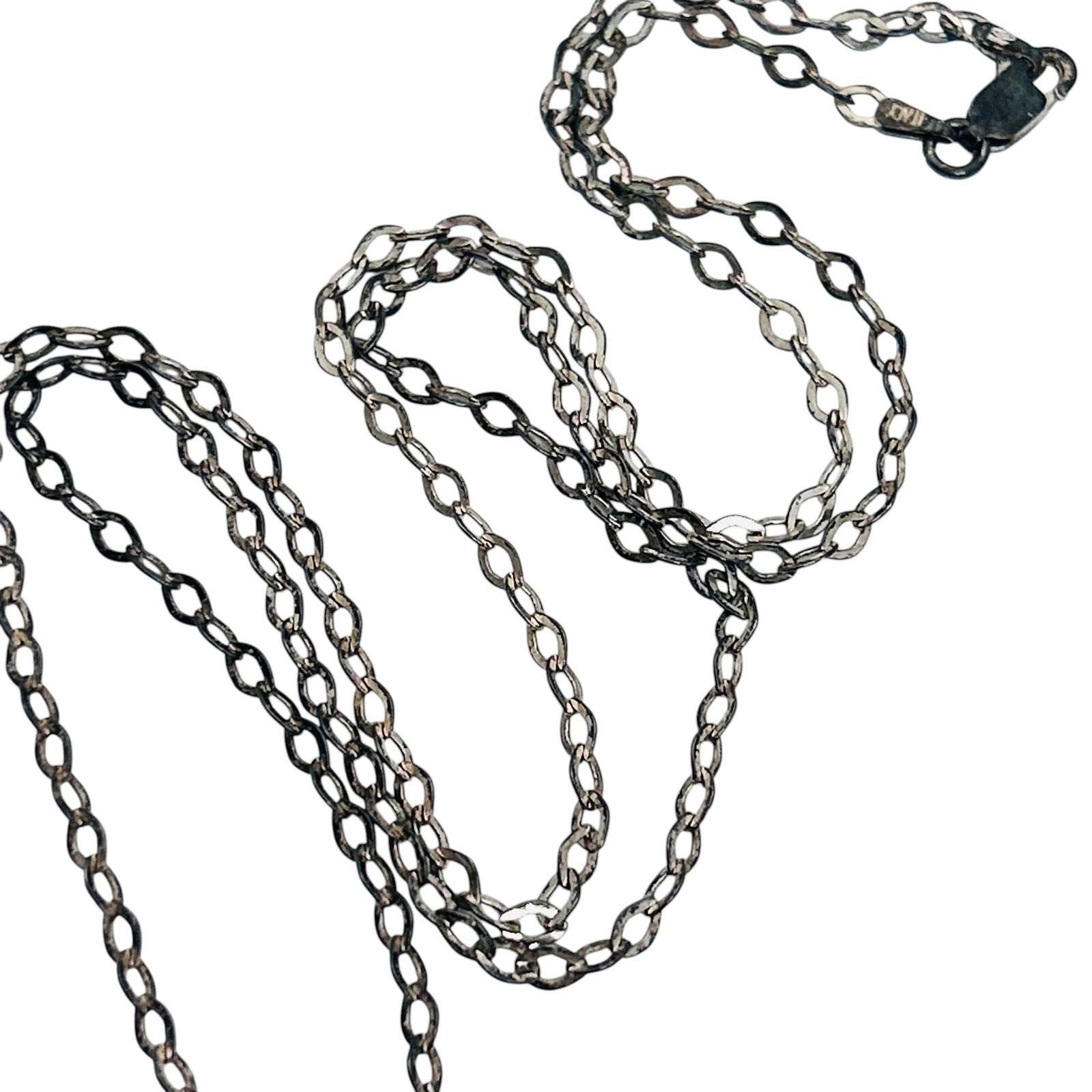 MILOR Italy, Sterling Cable  Chain Necklace, 4.38 G (1 of 5)