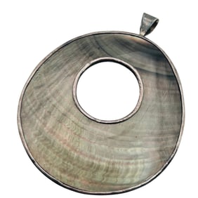 Abalone Sterling  Statement Pendant 14.13 G