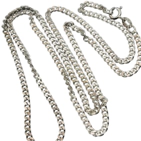 Brighton Sterling Curb Chain Necklace 9.81 G