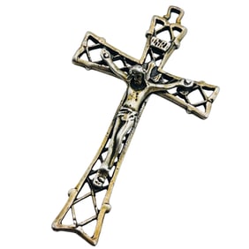 Italy, Sterling Crucifix Pendant 8.53 G