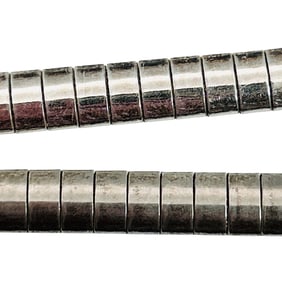 Italy, Sterling Omega Chain Necklace 25.61 G