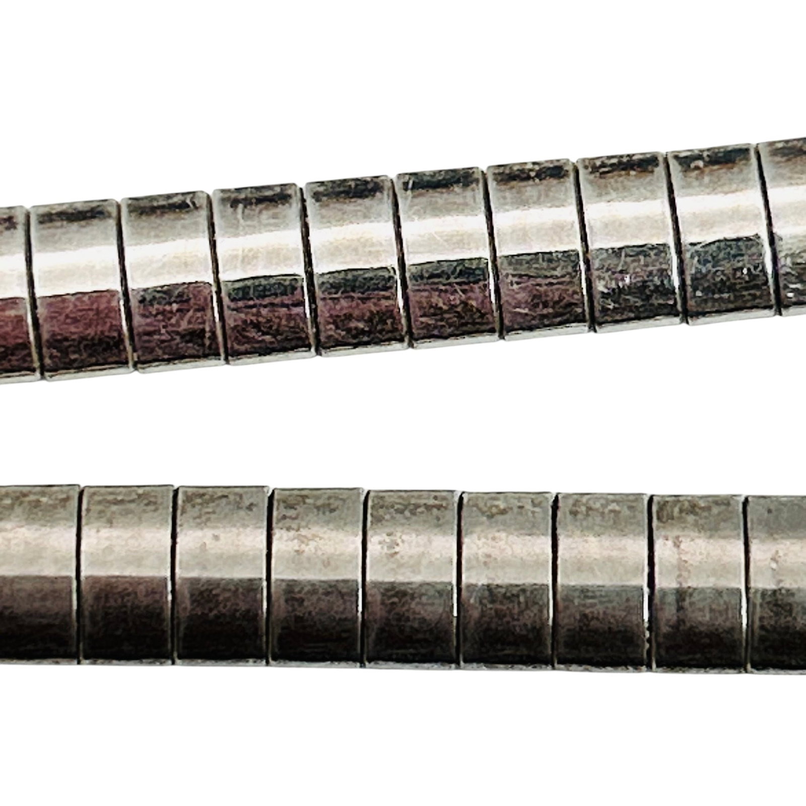 Italy, Sterling Omega Chain Necklace 25.61 G: Italy Sterling omega chain necklace 25.61 g