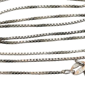 Italy Sterling Box Chain Necklace 1.9g