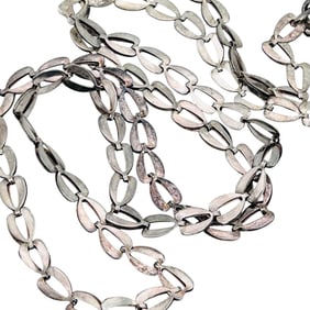 Sterling Oval Linked Chain Necklace 6.88 G