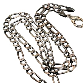 OTC Italy, Sterling Figaro Chain Necklace 20.65 G
