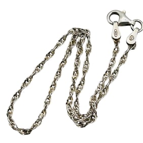 PLUX Italy Sterling Rope Chain Bracelet 2.04 G