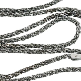 Italy Sterling Rope Chain Necklace 3.64 G