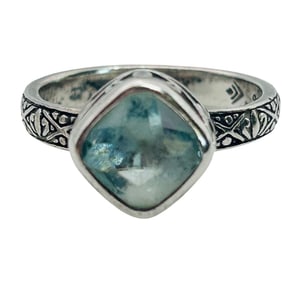 SILPADA Sterling Topaz Ring Size 6, 3.6 G