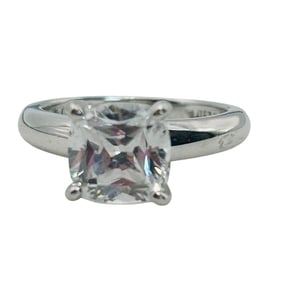 SILPADA Cubic Zirconia Sterling Ring Size 4, 3.29 G