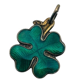David Anderson Norway Sterling Clover Charm Pendant 2.29 G
