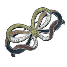 MARGOT De TAXCO Mexico, Sterling Bow Brooch 12.5 G