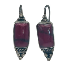 Mexico, ATI Red Jasper Hook Back Earrings 8.15 G