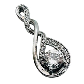JWBR Sapphire, Sterling Infiniti Pendant 2.14G