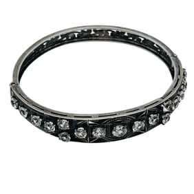 Spinel Sterling Hinge Bracelet Screw Clasp 11.25 G