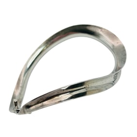 Signed Modern Sterling Bangle Tension Bracelet 11.28 G