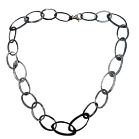 SILPADA Sterling Oval Linked Chain Necklace 23 G
