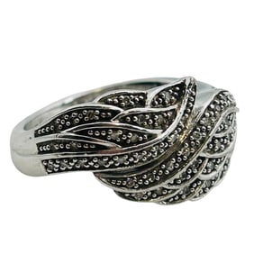 EA Sapphire Sterling Ring Size 6, 5.1g