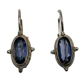 IOLITE Sterling Jacket Earrings 2.68 G