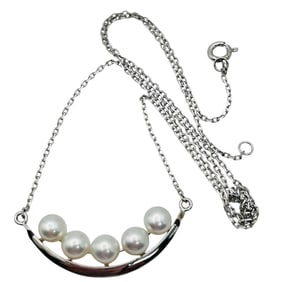 Sterling Pearl Pendant Cable Chain Necklace 3.71 G