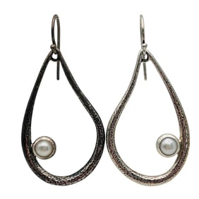 SILPADA Sterling Pearl Earring 6.47 G