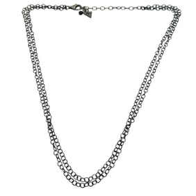 SILPADA Sterling Double Cable Chain Necklace 10.9 G