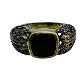 R ONYX Square Ring Size 7, 4.32 G