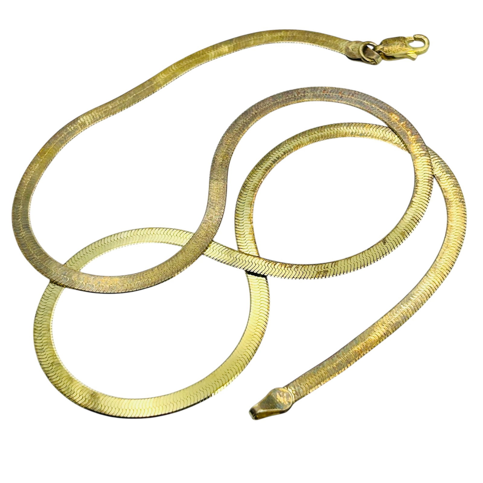 P. LUX. IBB Italy, Sterling Flat Snake Chain Necklace 5.5g: P. LUX. IBB Italy Sterling flat snake chain necklace 5.5g