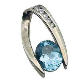 DBJ Topaz Sterling Pendant 6.1 G