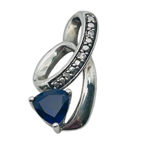 JJ Sapphire, Sterling Pendant 2.55 G