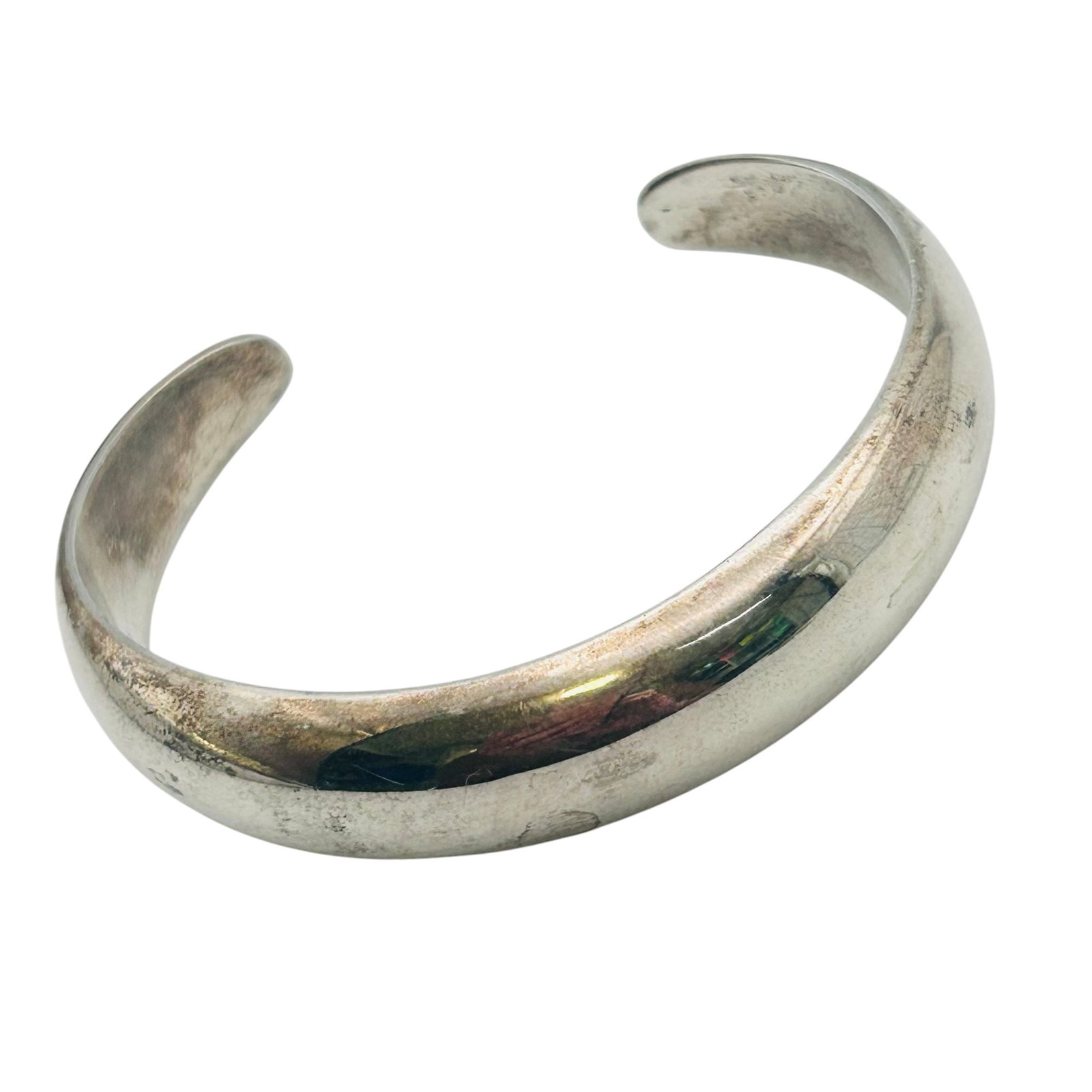 Taxco TE-26 Mexico, Solid Sterling Cuff Bracelet 25 G (1 of 6)