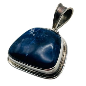 Sodalite Sterling Gem Pendant 17 G