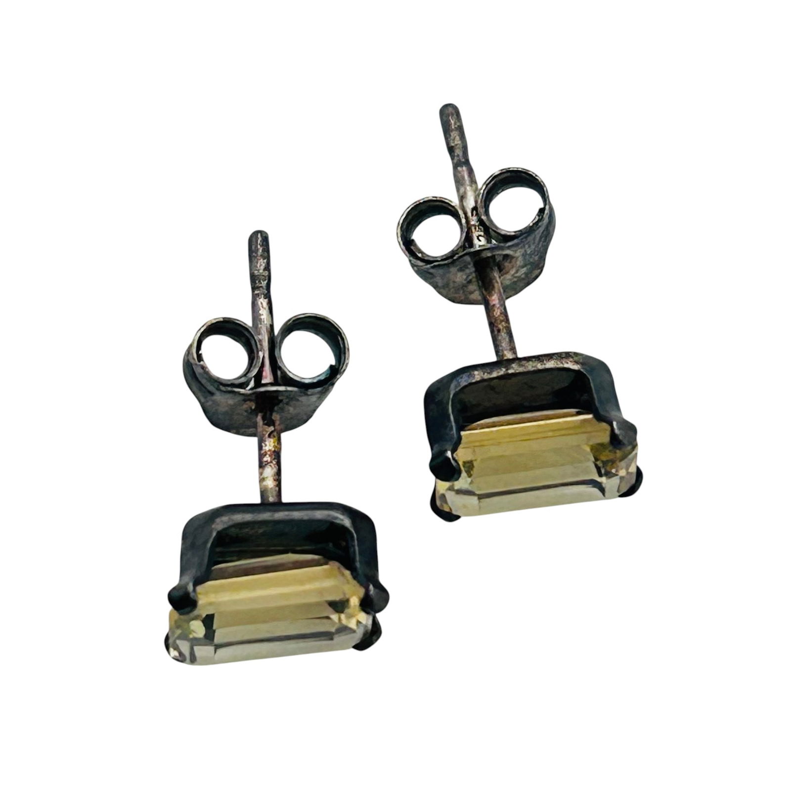 Citrine Sterling Studs .65 G: Citrine Sterling studs .65 g