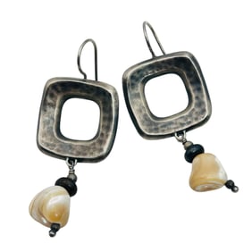 SILPADA Sterling Baroque Pearl Dangle Earrings 10.4G