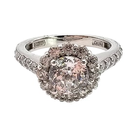 Sterling Silver Ring with Cubic Zirconia, Size 7.5, 4.8 G