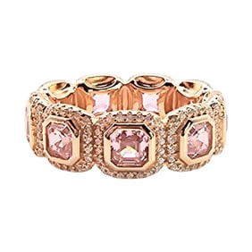 Gold Over Sterling Silver Cubic Zirconia Ring, Size 6.75, 7 G