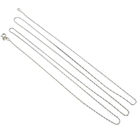 Sterling Silver Twist Chain Necklace, 4 G