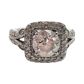 Sterling Silver Cubic Zirconia Ring, Size 5, 4.2 G