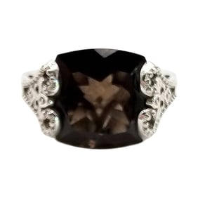 STS Smoky Quartz Ring, Size 7.75, 5.6g