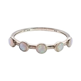 NVC Opal Sterling Silver Ring, Size 9.5