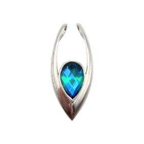 Sajen Sterling Silver Tourmaline Pendant, 6.1 G